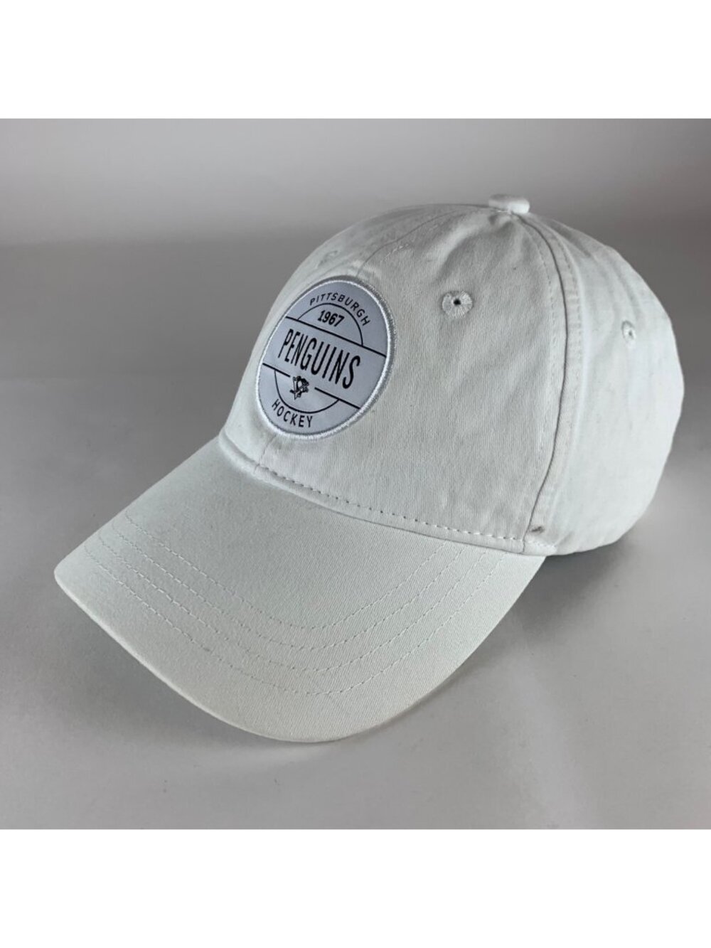 Pittsburgh Penguins NHL White Line Change Relaxed Fit Strapback Hat